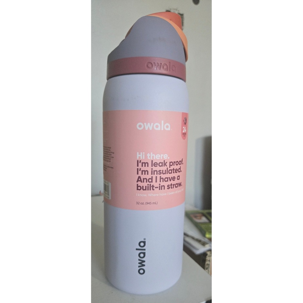 Owala FreeSip 32 oz Insulated Stainless Steel Water Bottle Dreamy Field Lavender